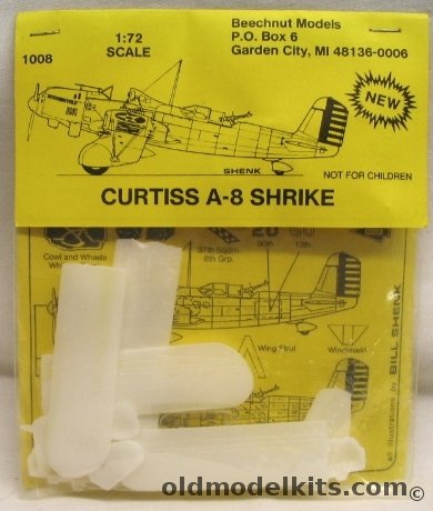 Beechnut 1/72 Curtiss A-8 Shrike - Bagged, 1008 plastic model kit